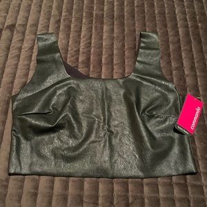 Commando Faux Leather crop top